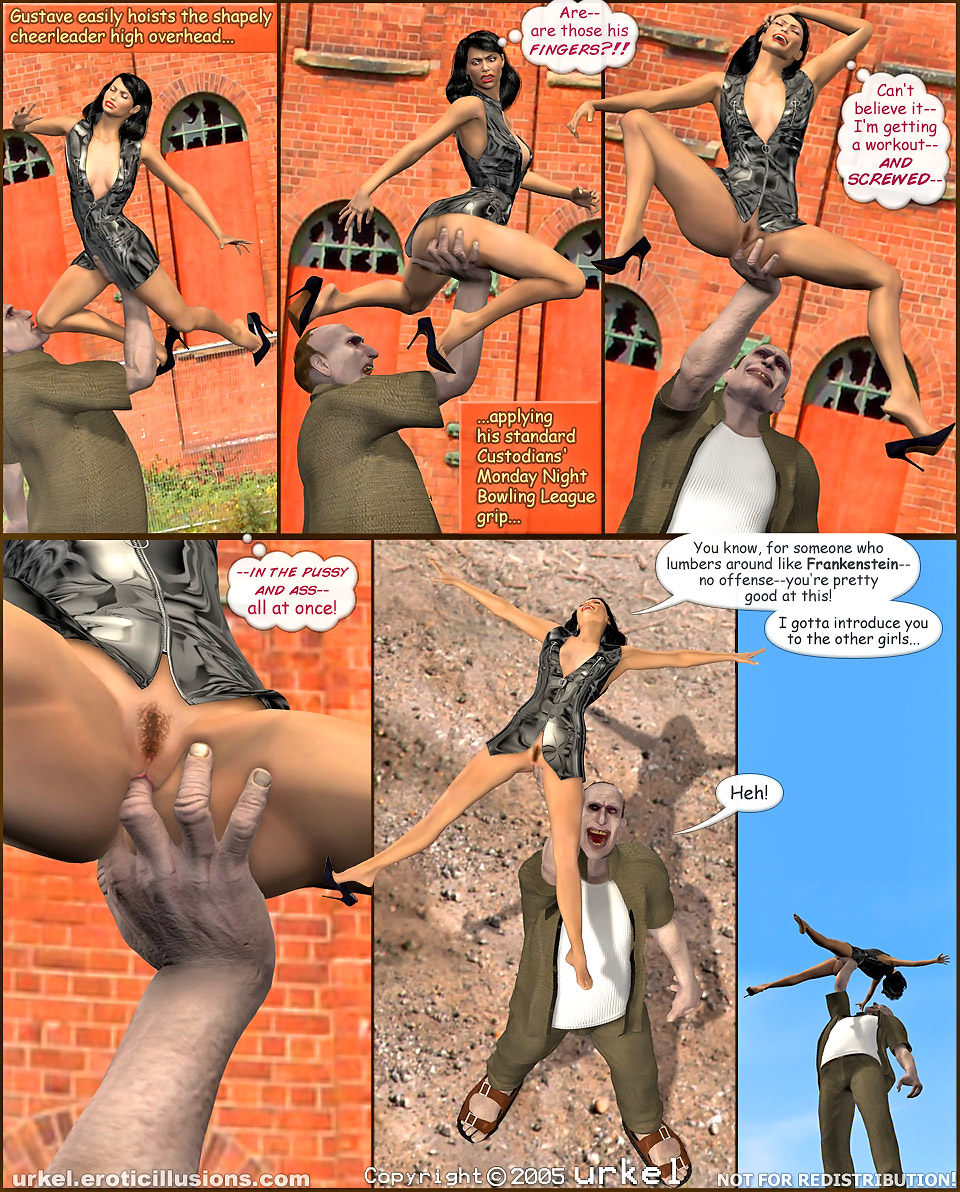 3d Frankenstein Porn Comic - Kinky custodianâ€“ 3d fantasy babes with giant porn comic at  Hd3dMonsterSex.com