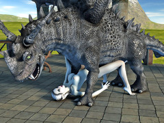 picture #5 ::: Fearsome dragon stuffs a hottie with its monster cock