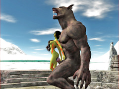 picture #1 ::: Werewolf porn with huge wolf that raped sexy elf