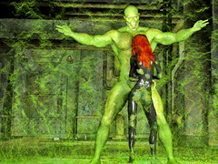 picture #1 ::: Drunken swamp giant rapes a hot redhead