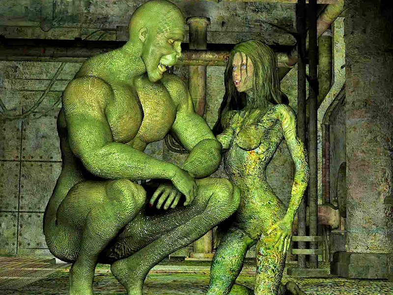 Swamp Thing Toon Xxx - Busty redhead abducted and fucked by swamp monster at 3dEvilMonsters