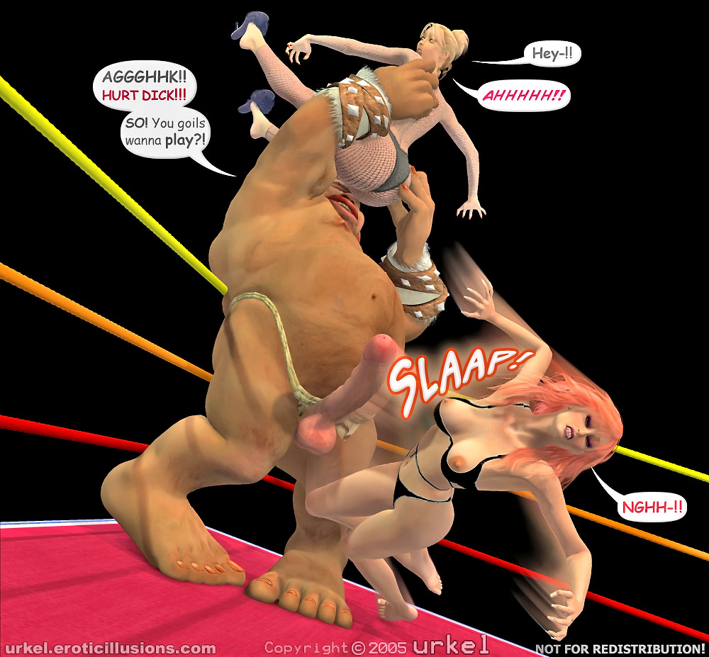 The heavy weight category - 3d babes sex wrestling comic at  Hd3dMonsterSex.com