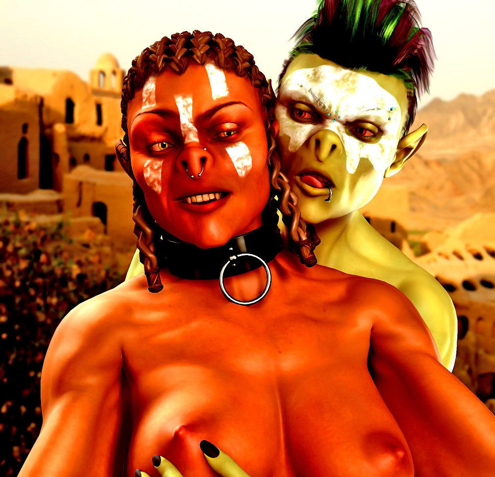 3d Orc Hd - Horny 3D orc babes are ready for action