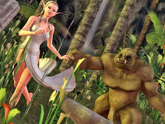 picture #2 ::: Ravishing elven girl attacked and raped by ogres