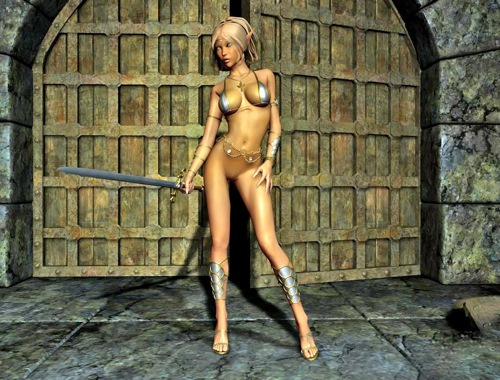 Fantasy 3D girls are defiled by cruel monsters