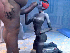 picture #4 ::: Really awesome 3d elf fucked by so tough monsters and doing blowjobs