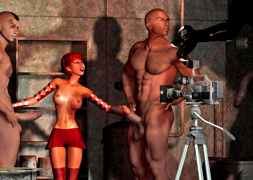 3d Porn Gaping - The gaping black asshole - 3D demon sex comic