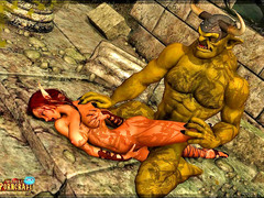 picture #5 ::: Orc brute drills hot elf with his stiff cock