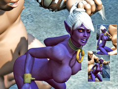 picture #6 ::: Horny orcs fucking two lovely elf babes