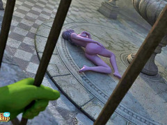 picture #6 ::: Naked elf cutie teasing a guy behind bars