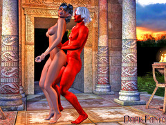 picture #3 :::  Kinky demon priests deep dicking his hot follower