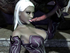 picture #5 ::: Elf babes fucked by monsters and used as gagging whores