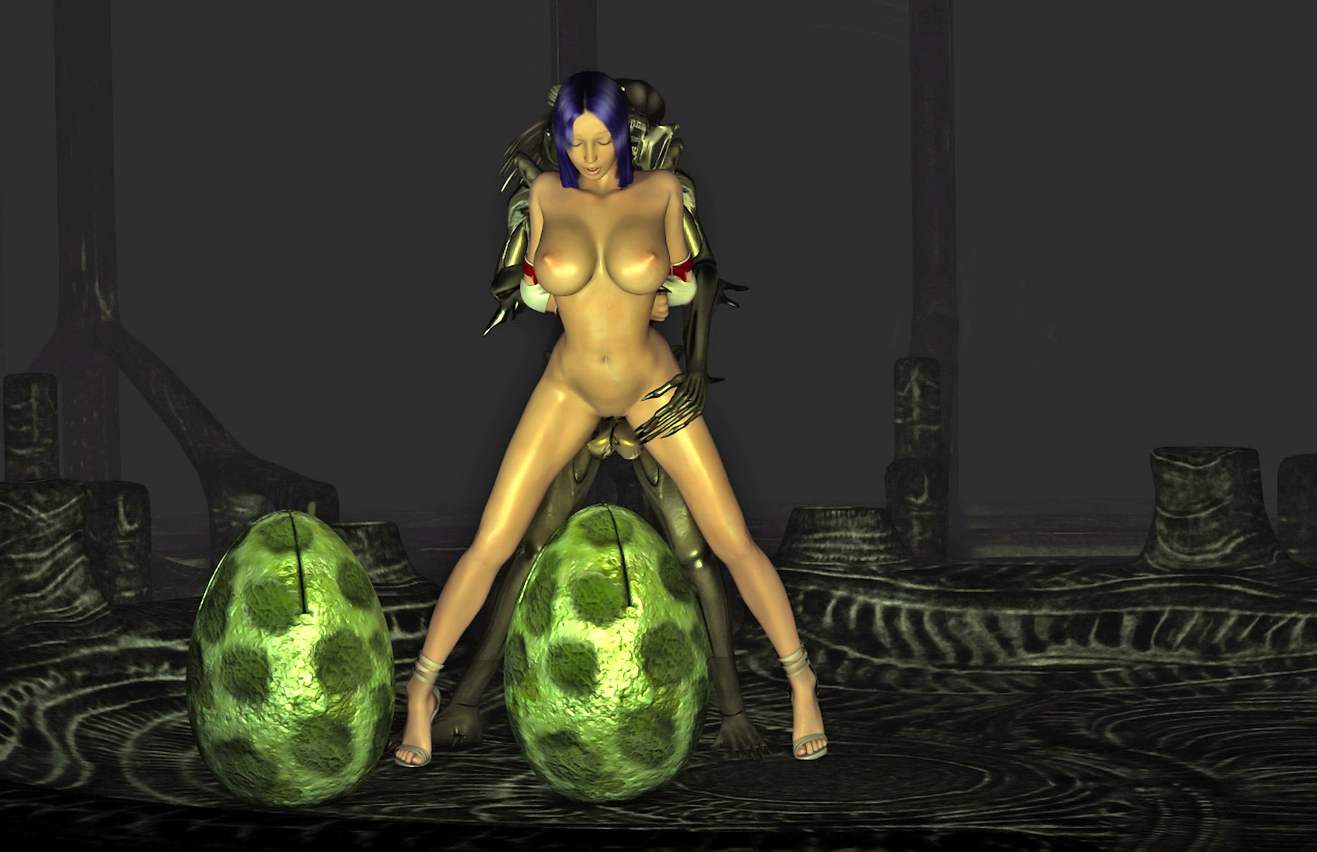 Alien Breeding With Humans Porn - Busty alien girl used for breeding and hatching alien eggs |  3dwerewolfporn.com