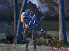 picture #2 ::: Hottie ambushed and raped by a horny werewolf