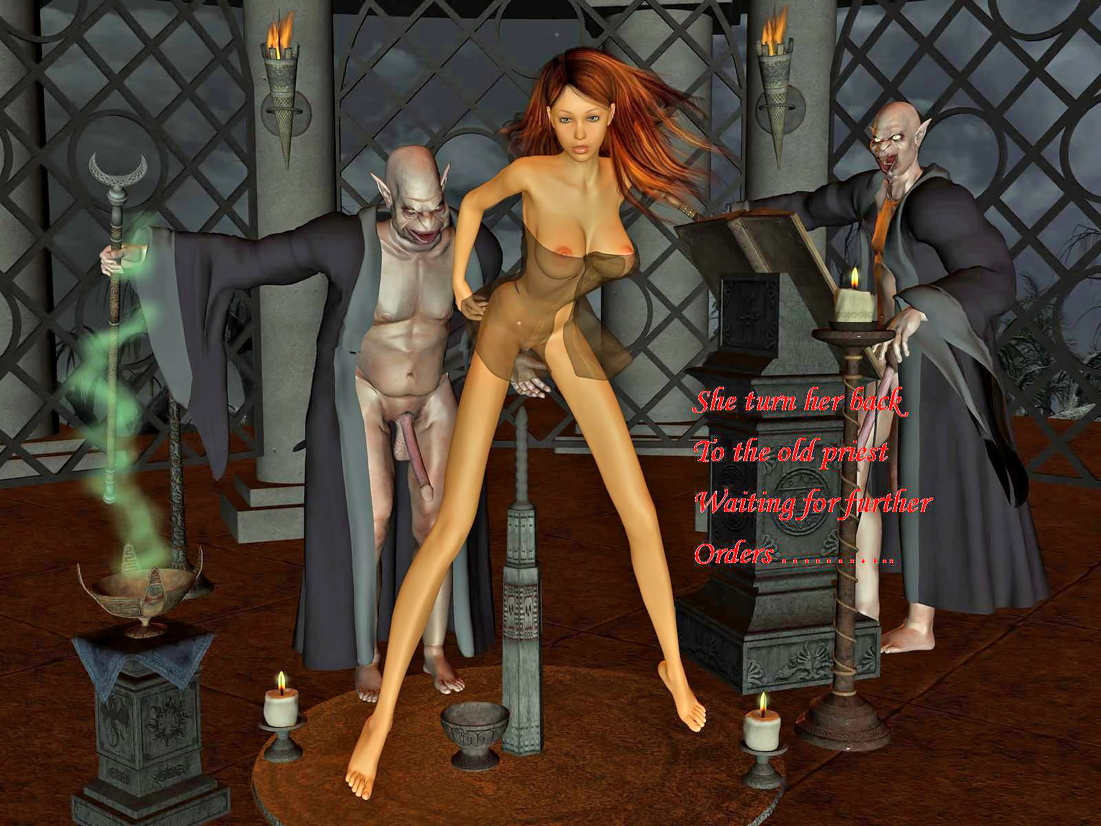 Sexy Cartoon Vampire - Vampire orgies with human girls - xxx 3D comic