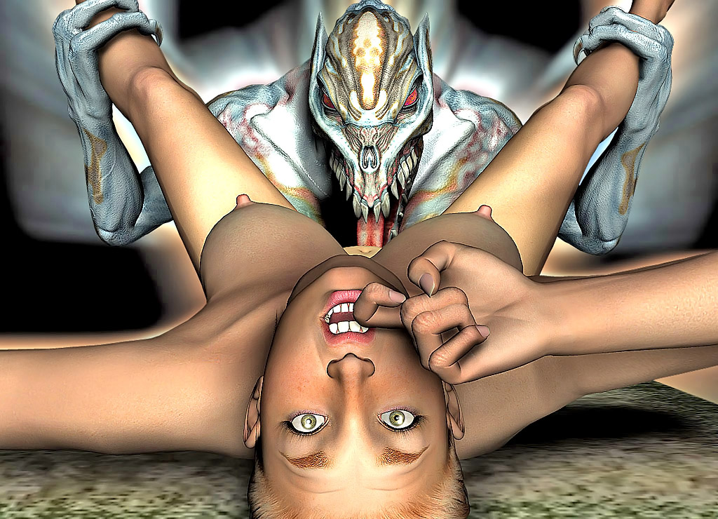 Horny alien monster rapes a busty adventurer at 3dEvilMonsters