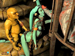 picture #4 ::: Twi'lek hottie chained and fucked by various monsters