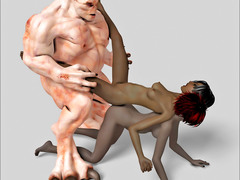 picture #8 ::: Internal affairs – 3d animated hot babes fucked by monsters