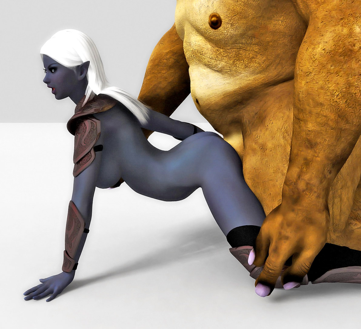 Dark Elf 3d Monster Porn - Slutty dark elf drilling her hole with a dildo | KingdomOfEvil 3d