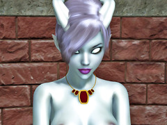 picture #2 ::: Horned demon girl flaunts her perfect tits