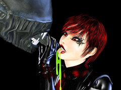 picture #2 ::: Demon girl gets a mouthful of green monster jizz
