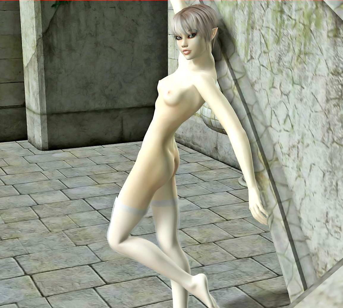 Skinny 3d Toon Porn - Skinny little elven minx showing off her body at 3dEvilMonsters