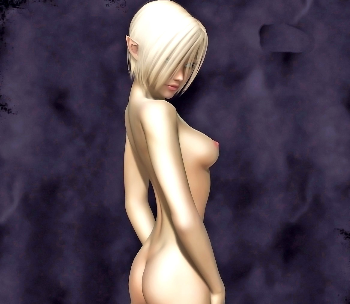 3d Alien Porn Blonde - Naughty alien hottie posing topless | KingdomOfEvil 3d