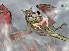 picture #4 ::: Horny dragon fucks a hottie senseless