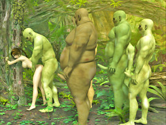picture #4 ::: Ugly monster tribe gets a new sex slave