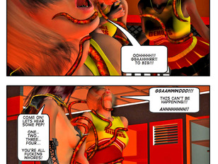 picture #2 ::: Cheerleader babe getting pleasured by a tentacle monster  - 3D monster comic