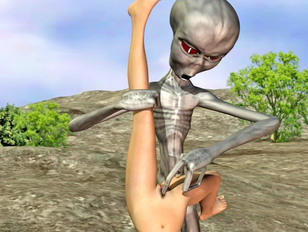picture #4 ::: Abducted and probed hotties getting fucked and impregnated by 3D aliens