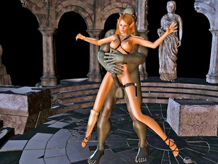 picture #5 ::: 3d monster sex comics with girls on their knees
