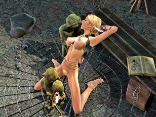 picture #1 ::: Hot lustful 3D cuties having sex with aliens, demons and monsters