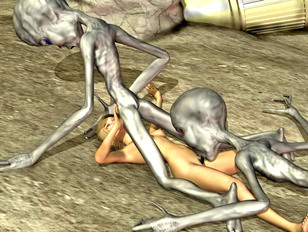 picture #2 ::: Kinky aliens and vicious monsters violating innocent chicks - 3D rape gallery