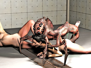 picture #3 ::: Breathtakingly gorgeous tempting babes getting raped by monsters - monster rape gallery
