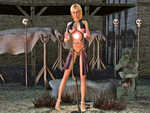 picture #3 ::: hot female alien ready for some action in 3d tentacle porn