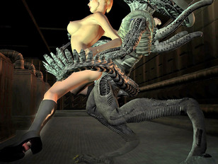picture #7 ::: tomb raider on her knees choking on some huge dick 3d