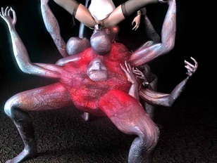 picture #2 ::: Sexy 3D babes trapped in another universe getting raped by monsters