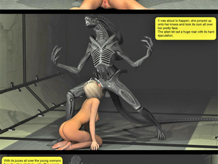 picture #3 ::: 3D blonde bitch getting fucked by a wicked alien - alien gallery