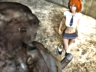 picture #6 ::: Lovely young girl gets fucked by a strong ugly minotaur.