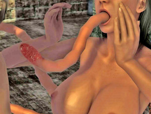 picture #1 ::: Kinky 3D bitch want more tentacle sex with her mutant girlfriend