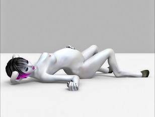 picture #6 ::: horny 3d toon monster jumping all over white tiny gal