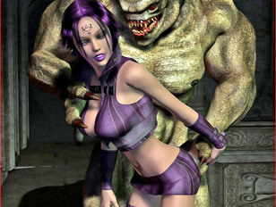 picture #9 ::: Amazing 3d porn showing a strong werewolf rape a poor weak girl.
