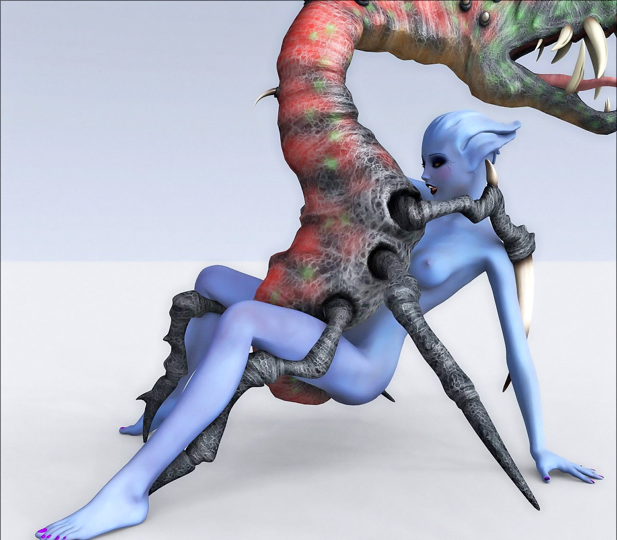 Brutal 3d gallery of an alien babe having sex with a slimy monster. |  KingdomOfEvil 3d