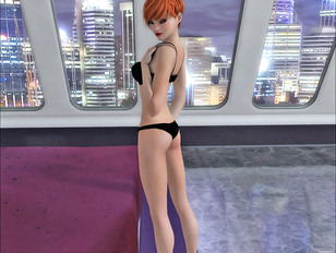 picture #11 ::: Tempting 3D redhead girl showing off her perfectly shaped naked body