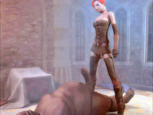 picture #6 ::: Stunningly hot 3D elf teen babe riding ogre's ridiculously big cock