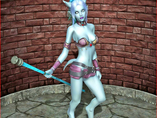 picture #2 ::: lustful 3d of beautiful little elven and her perky tits