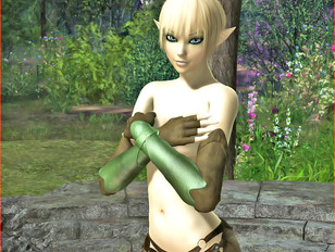 picture #7 ::: Foxy 3D warrior elf chick getting fucked by a big dragon