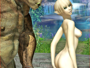 picture #4 ::: Wicked 3d hd gallery featuring a young elf princess fucked by an ugly orc.