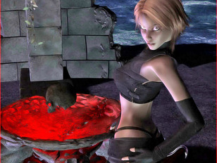 picture #6 ::: Bizarre 3d fantasy porn showing a young elf girl sucking on monster dick.